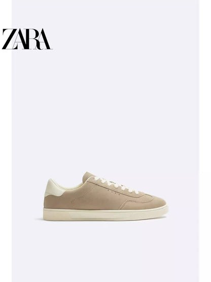 Importé  - ZARA NEW - Chaussure Homme Sport baskets En Daim - Marron