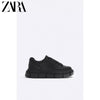 Importé  - ZARA NEW - Chaussure Homme Sport Baskets Style Rétro - Noir
