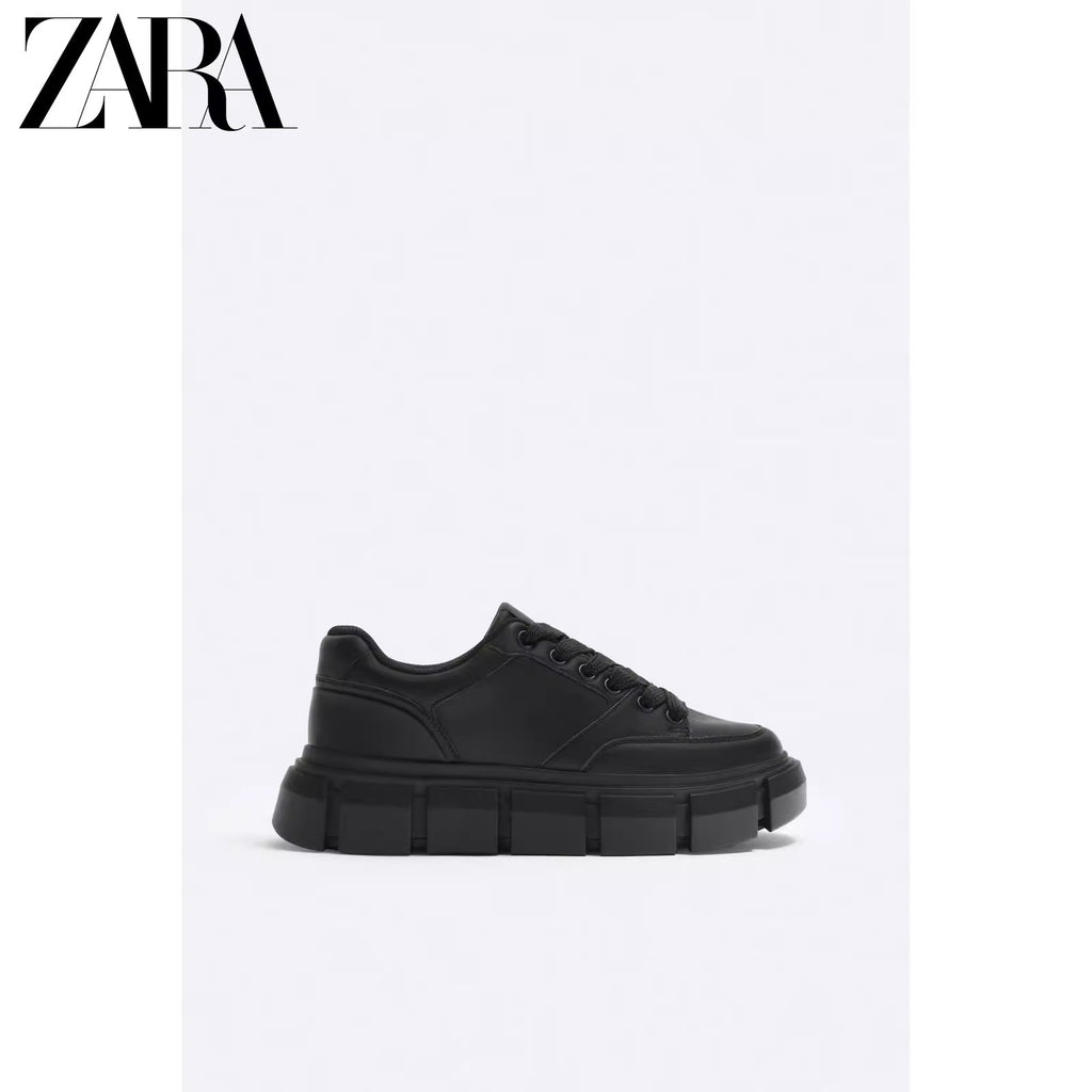 Importé  - ZARA NEW - Chaussure Homme Sport Baskets Style Rétro - Noir