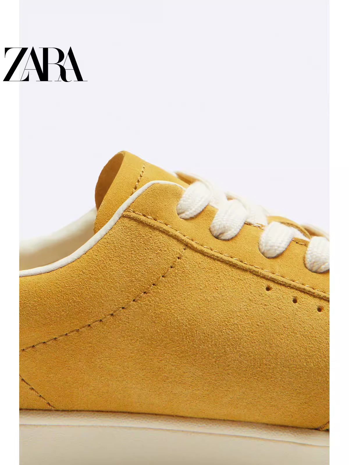 Importé - ZARA NEW - Chaussure Homme Sport Baskets En Daim - Jaune