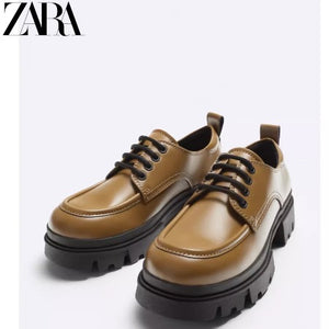 Importé - ZARA NEW - Chaussure Homme Britannique Décontractées En Cuir PU - Bleu Mer