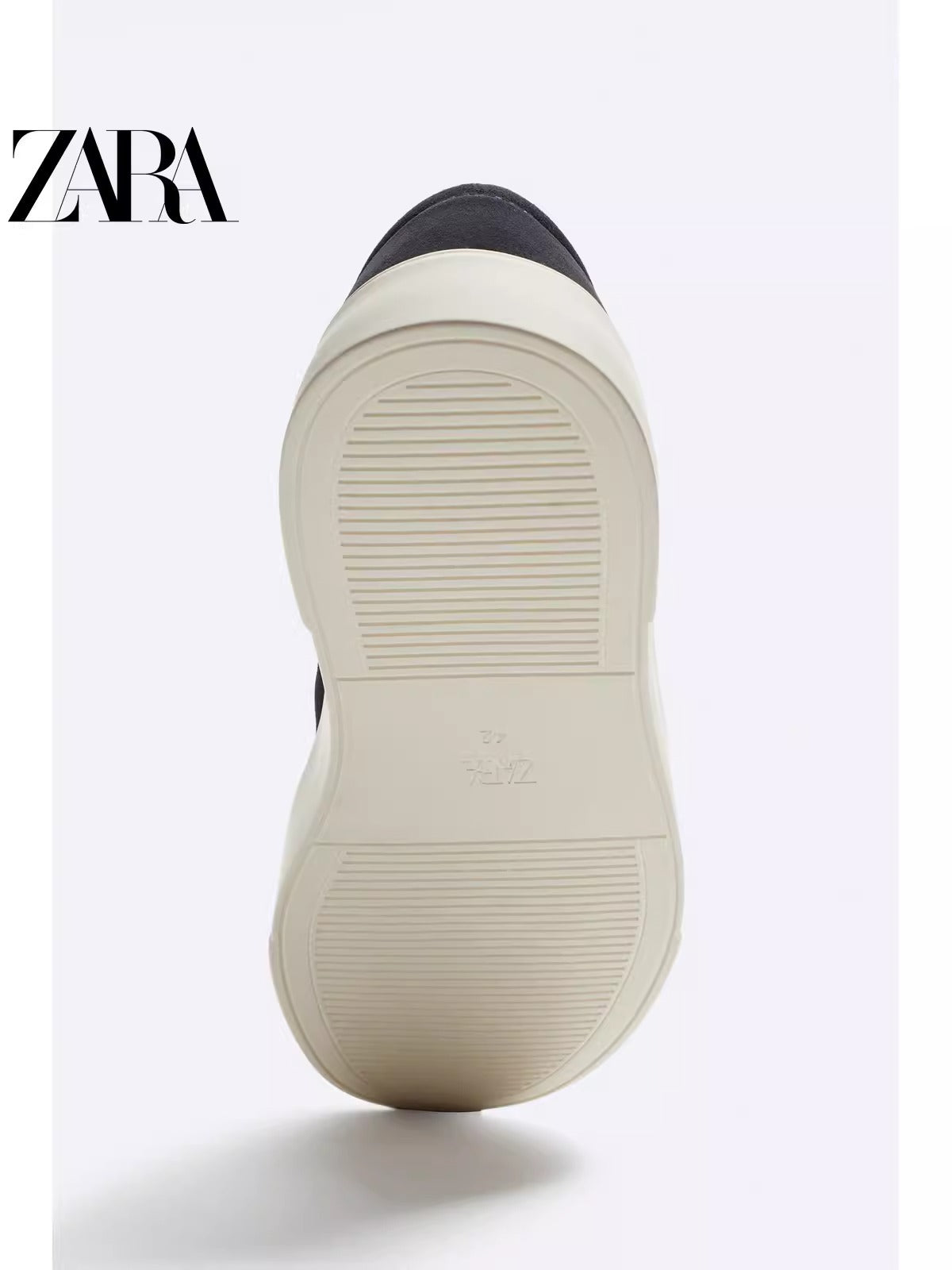 Importé  - ZARA NEW - Chaussure Homme Sport baskets Sans Lacets En Daim - Bleu