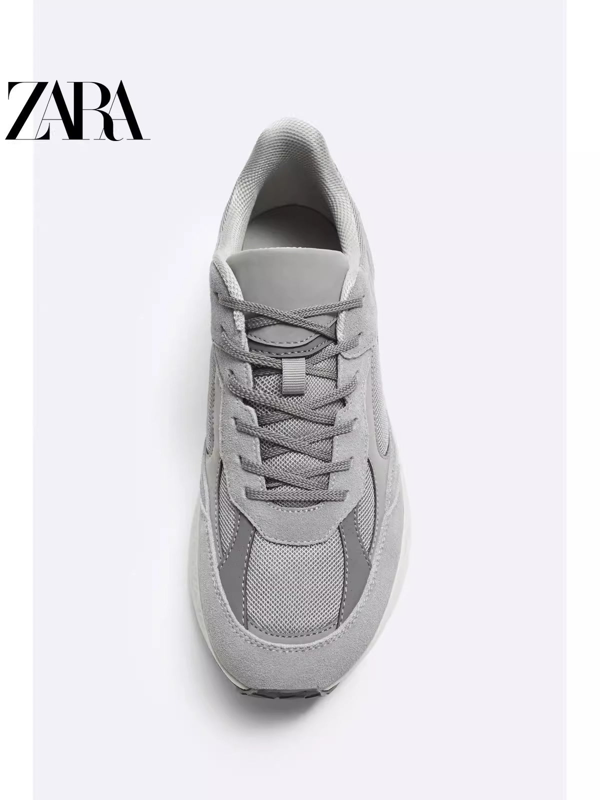 Importé  - ZARA NEW - Chaussure Homme Sport baskets Rétro Jogging - Gris