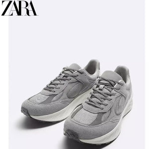 Importé  - ZARA NEW - Chaussure Homme Sport baskets Rétro Jogging - Gris
