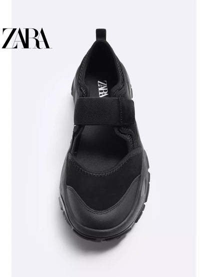 Importé - ZARA NEW - Chaussure Homme Sport Baskets Ouvert - Noir