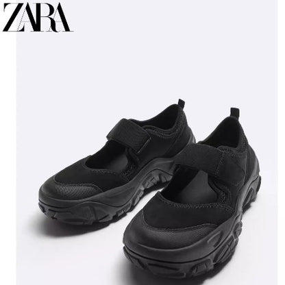 Importé - ZARA NEW - Chaussure Homme Sport Baskets Ouvert - Noir