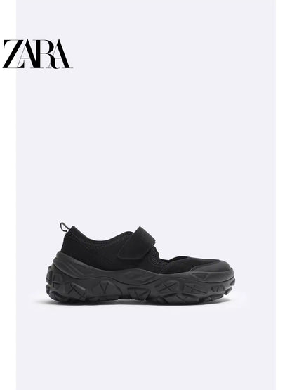 Importé - ZARA NEW - Chaussure Homme Sport Baskets Ouvert - Noir