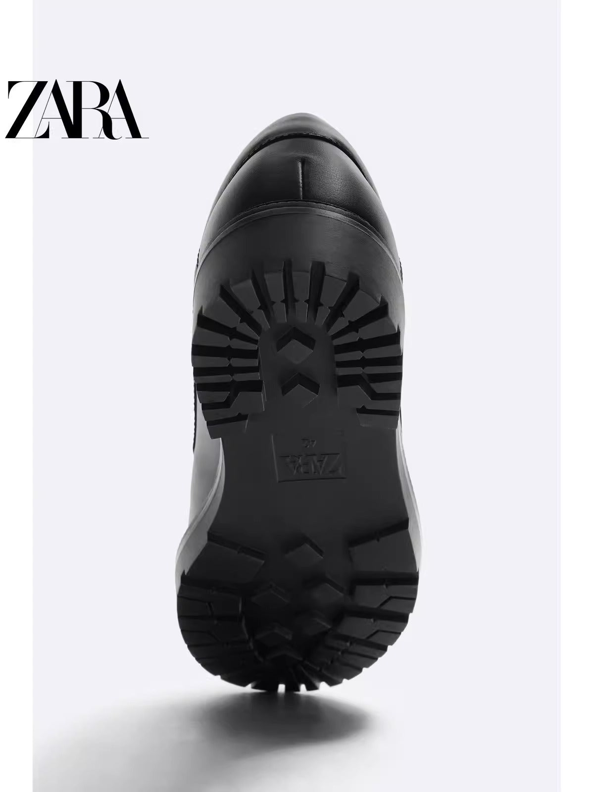 Importé - ZARA NEW - Chaussure Homme Britannique En Cuir PU - Noir