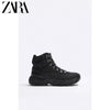 Importé - ZARA NEW - Chaussure Homme Montantes Chelsea Boots A Lacets - Noir