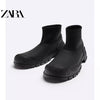 Importé - ZARA NEW - Chaussure Homme Montantes Chelsea Bottes - Noir