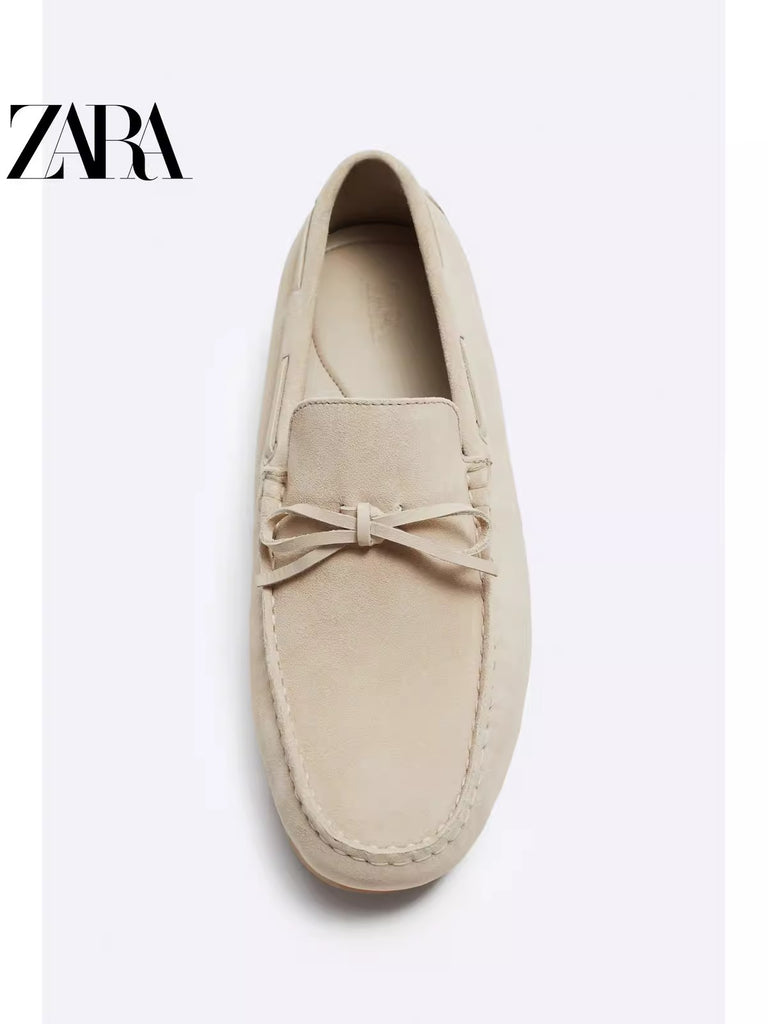 Importé - ZARA NEW - Chaussure Homme Mocassins Tod's Confort En Cuir Daim - Blanc