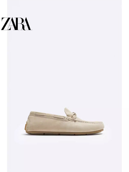 Importé - ZARA NEW - Chaussure Homme Mocassins Tod's Confort En Cuir Daim - Blanc