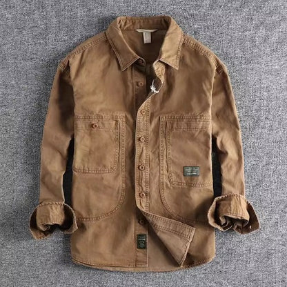 Importé - Chemise Homme Pur Coton Lourd Manches Longues