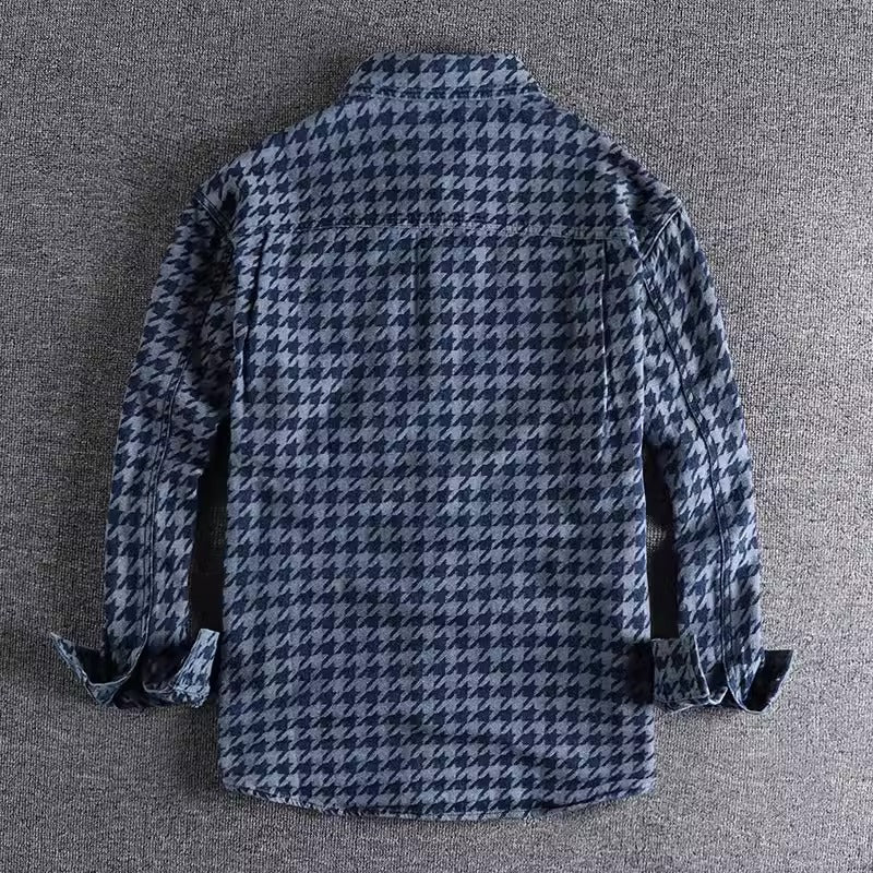 Importé - Chemise Jacket Homme Rétro Manches  Longues