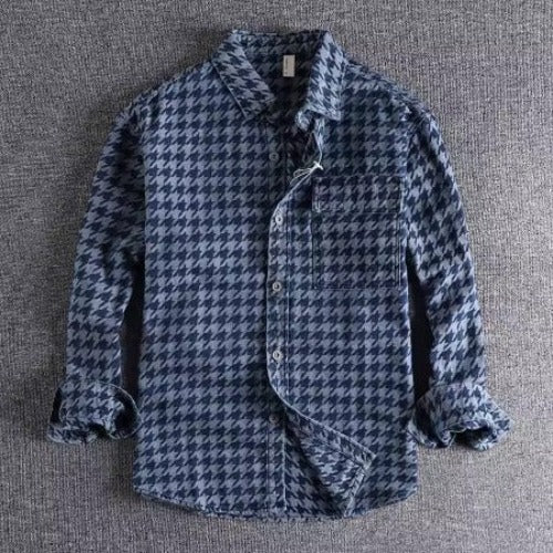 Importé - Chemise Jacket Homme Rétro Manches  Longues