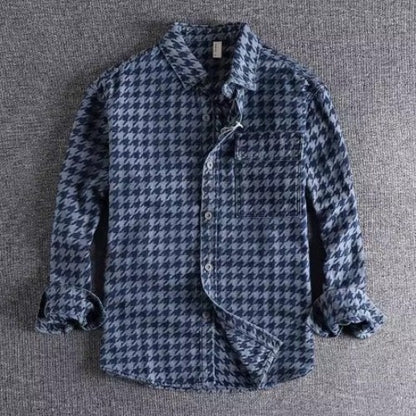Importé - Chemise Jacket Homme Rétro Manches  Longues
