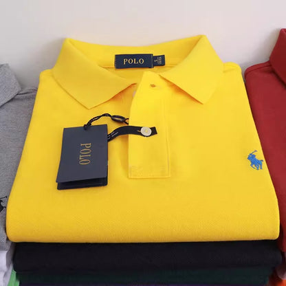 Importé - T-Shirt Polo Coton Homme Manches Courtes