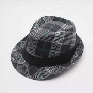 Importé - Chapeau Homme Britannique à Carreaux Vichy