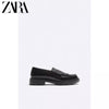 Importé - ZARA NEW - Chaussure Homme mocassins En Cuir - Noir