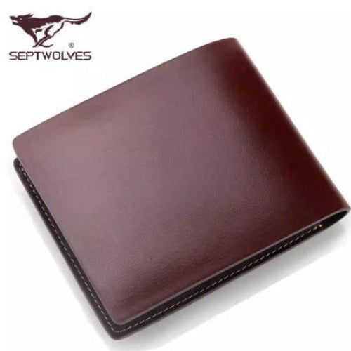 Importé - Portefeuille Homme en Cuir Véritable Haut De Gamme