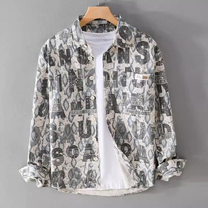 Importé - Chemise Pur Coton Homme Manche Longue Tendance