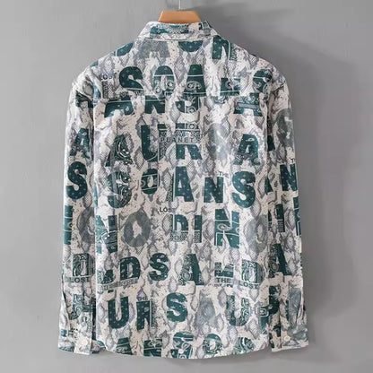 Importé - Chemise Pur Coton Homme Manche Longue Tendance