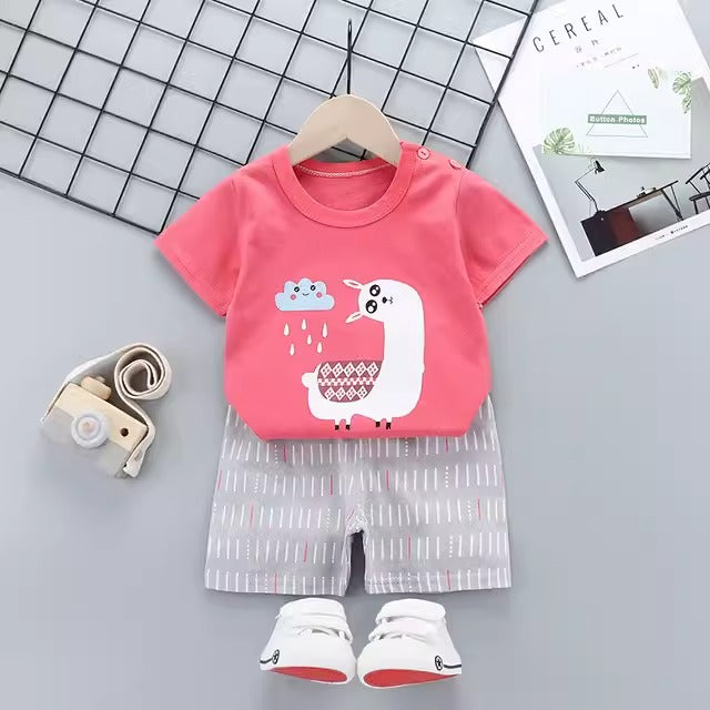 Importé - Ensemble Enfants 12 mois, 18 mois - Décontracté Manche courtes En Coton 100%