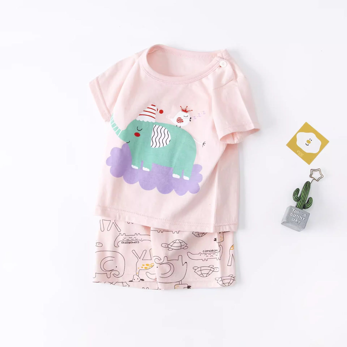 Importé - Ensemble Enfants 3ans Décontracté 100% Coton Manche courtes