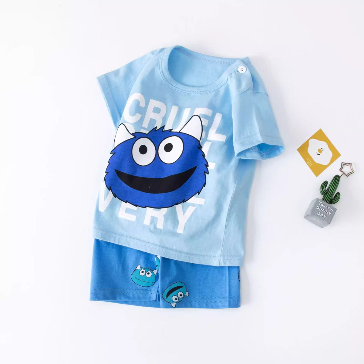 Importé - Ensemble Enfants 3ans Décontracté 100% Coton Manche courtes
