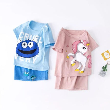 Importé - Ensemble Enfants 3ans Décontracté 100% Coton Manche courtes