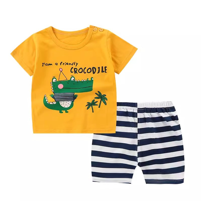 Importé - Ensemble Enfants 3ans Décontracté 100% Coton Manche courtes