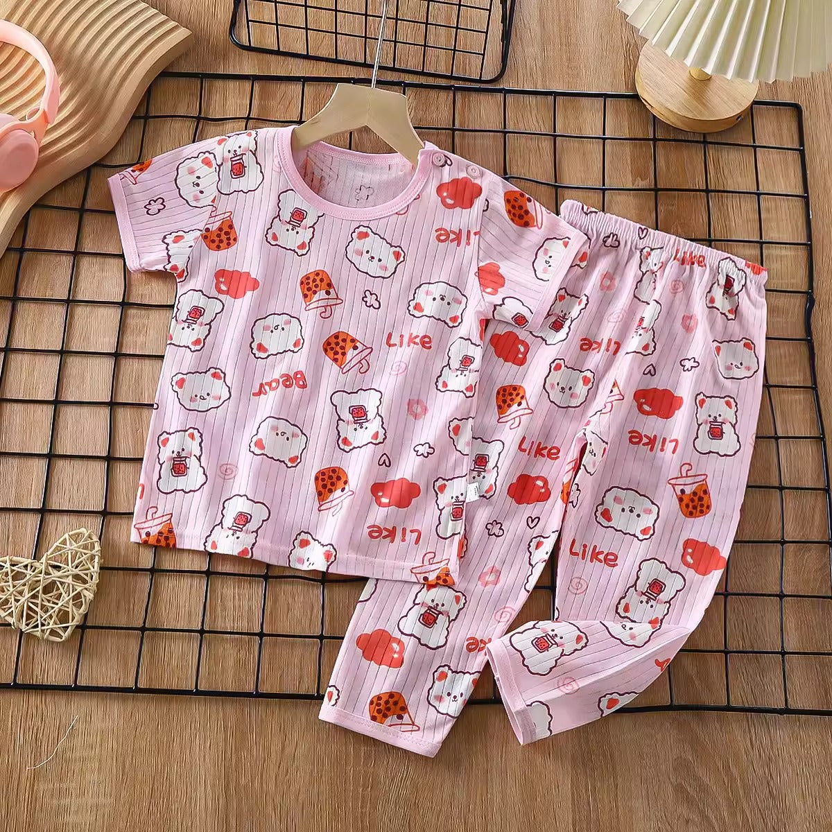 Importé - Ensemble Pyjama Enfants  Décontracté 100% Coton Manche Longues