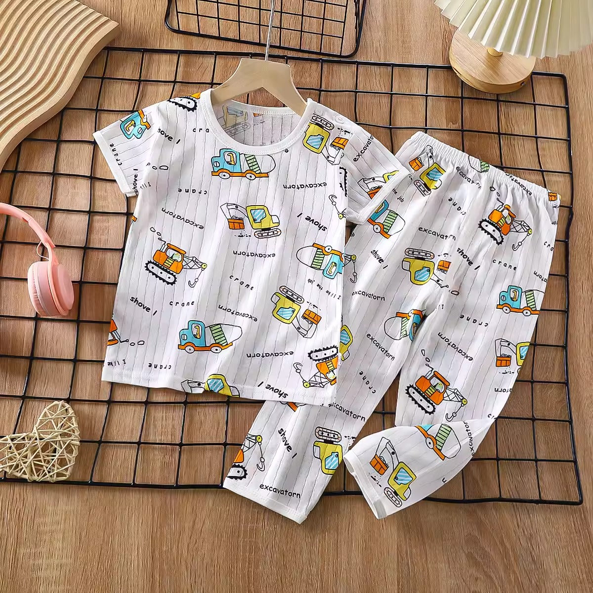 Importé - Ensemble Pyjama Enfants  Décontracté 100% Coton Manche Longues
