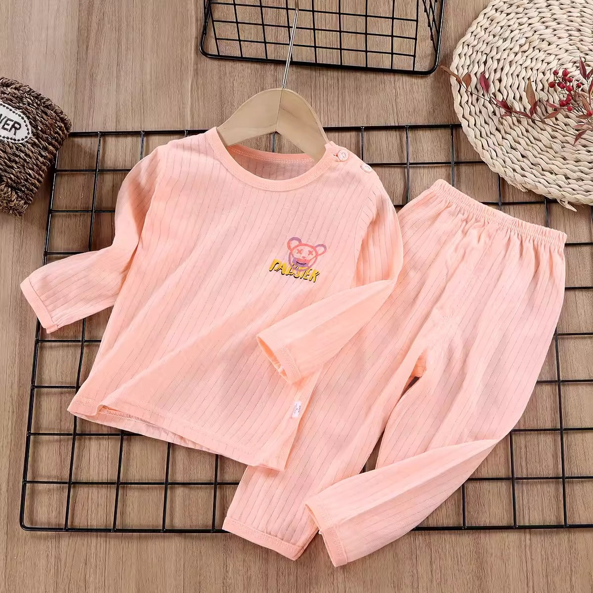 Importé - Ensemble Pyjama Enfants  Décontracté 100% Coton Manche Longues