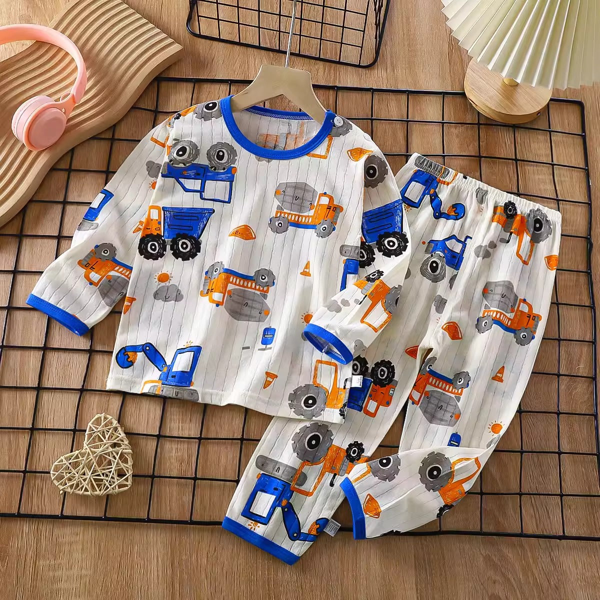 Importé - Ensemble Pyjama Enfants  Décontracté 100% Coton Manche Longues