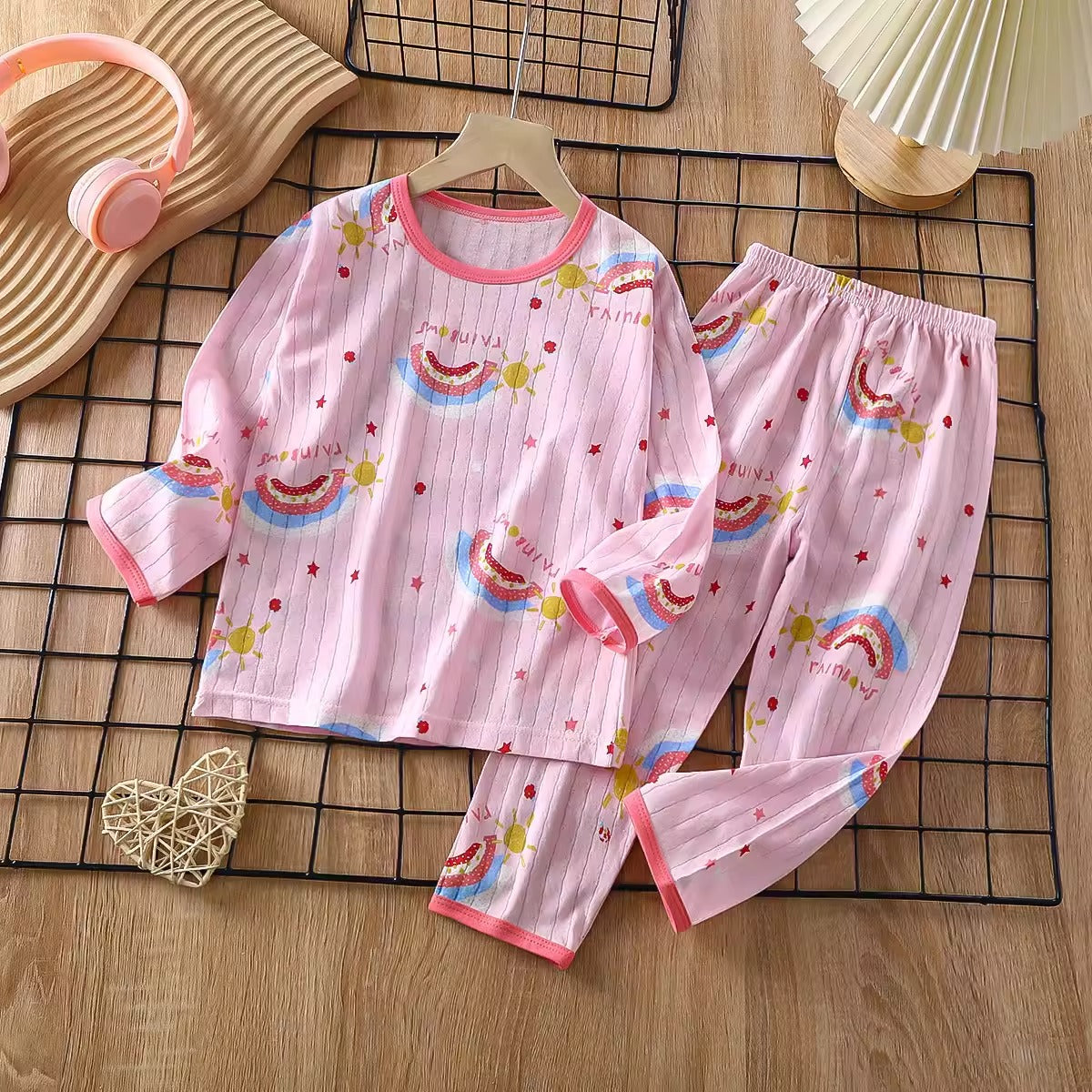 Importé - Ensemble Pyjama Enfants  Décontracté 100% Coton Manche Longues