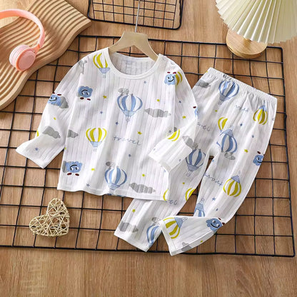 Importé - Ensemble Pyjama Enfants  Décontracté 100% Coton Manche Longues