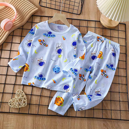 Importé - Ensemble Pyjama Enfants  Décontracté 100% Coton Manche Longues