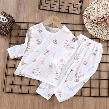 Importé - Ensemble Pyjama Enfants  Décontracté 100% Coton Manche Longues