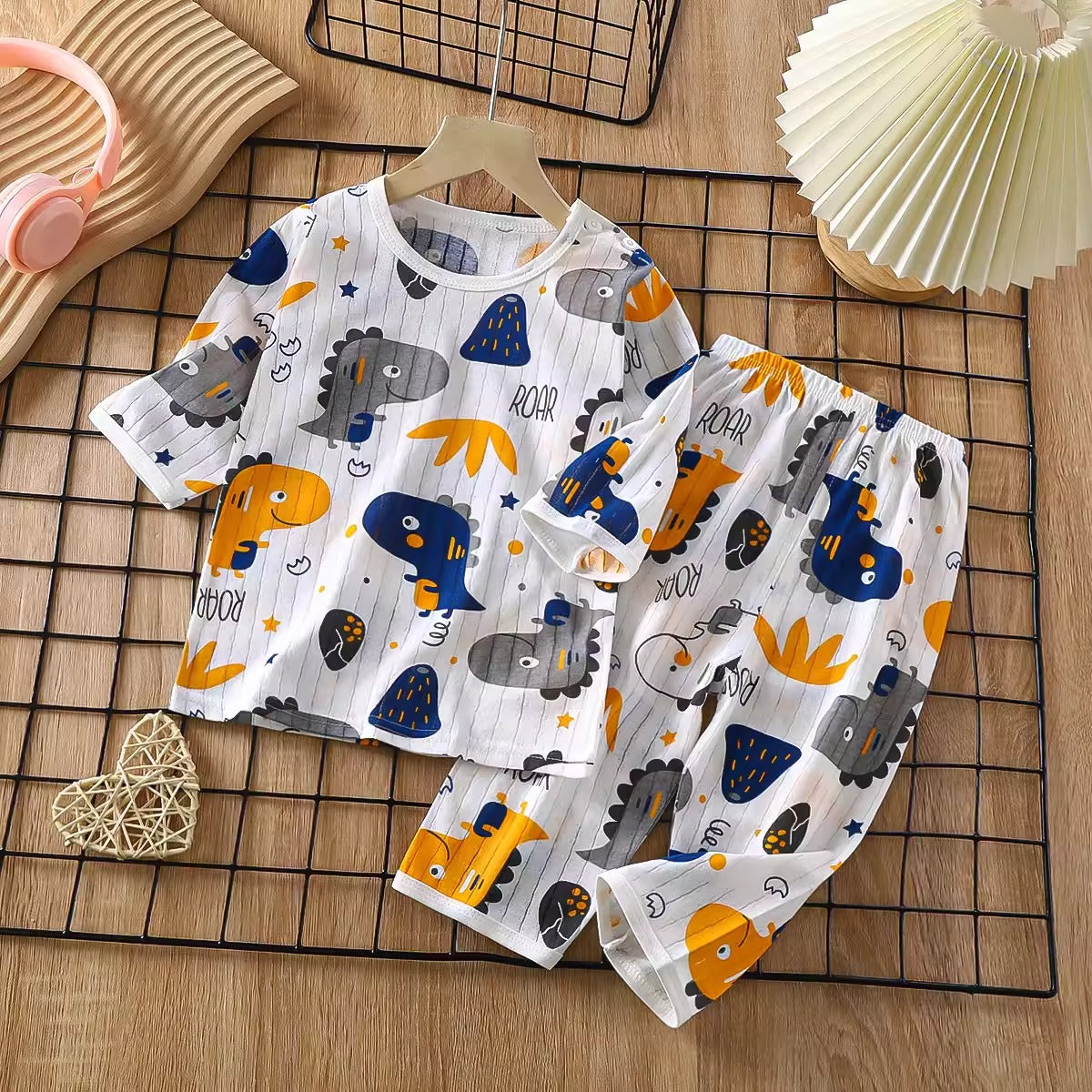 Importé - Ensemble Pyjama Enfants  Décontracté 100% Coton Manche Longues