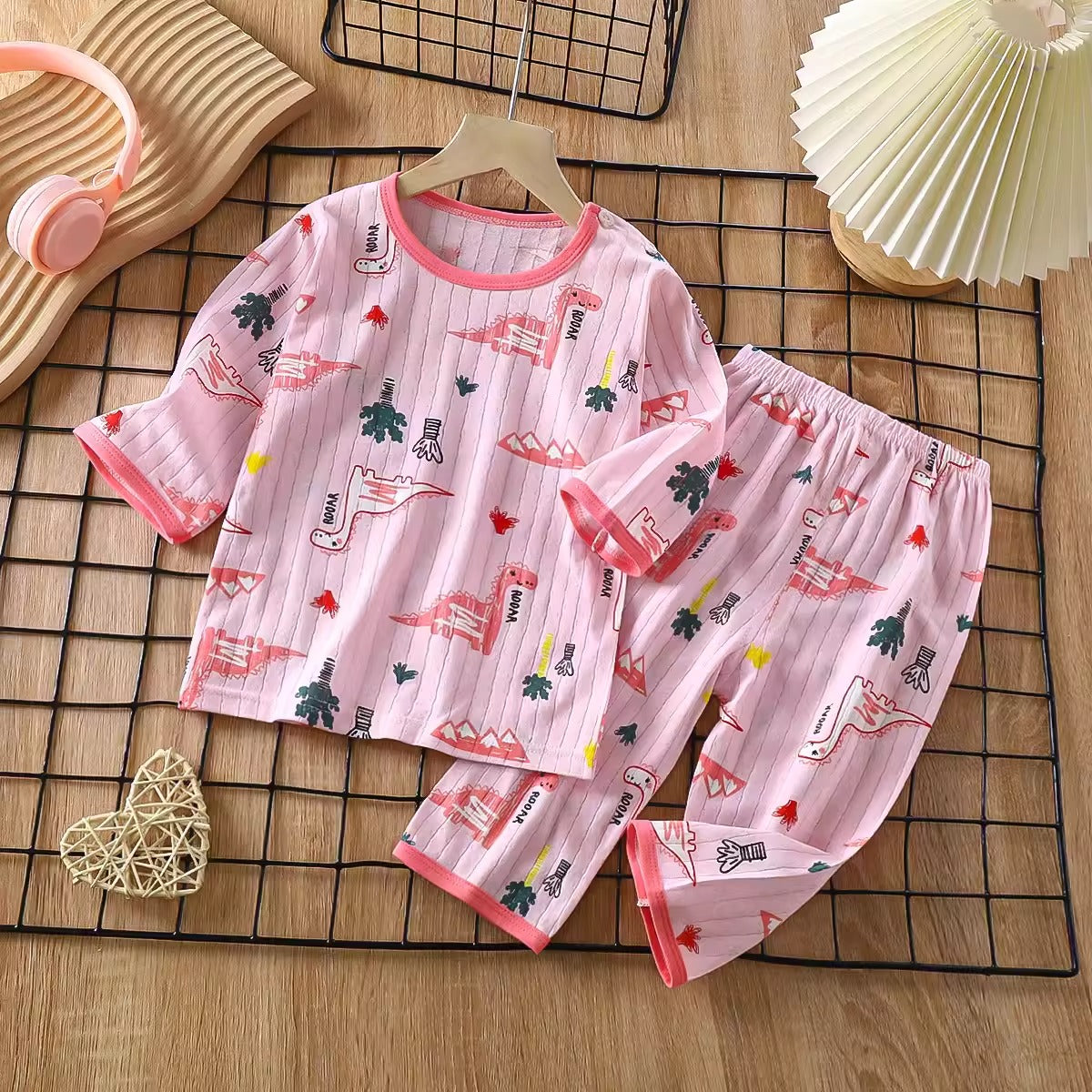 Importé - Ensemble Pyjama Enfants  Décontracté 100% Coton Manche Longues