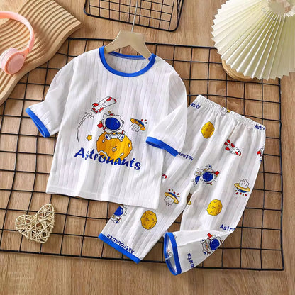 Importé - Ensemble Pyjama Enfants  Décontracté 100% Coton Manche Longues