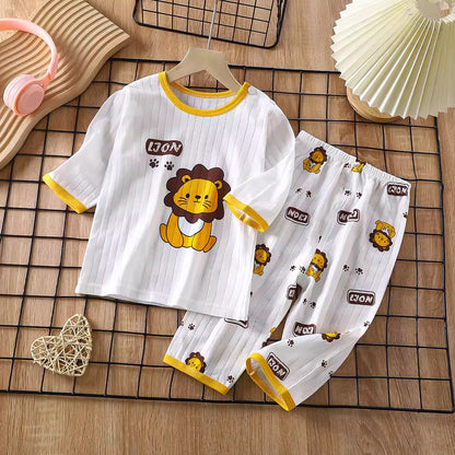 Importé - Ensemble Pyjama Enfants  Décontracté 100% Coton Manche Longues