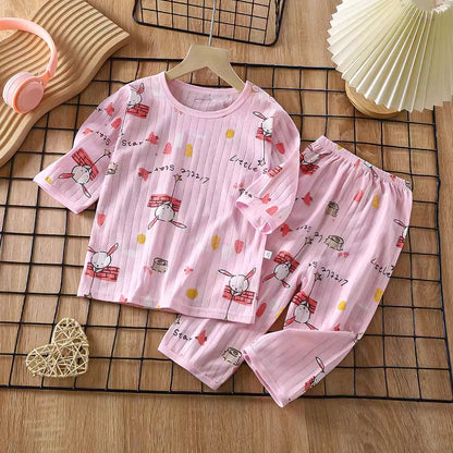 Importé - Ensemble Pyjama Enfants  Décontracté 100% Coton Manche Longues