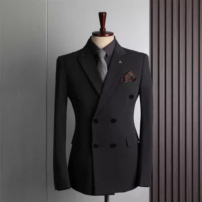Importé - Ensemble Costume Croisé Homme Slim Fit 2 Pièces