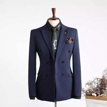Importé - Ensemble Costume Croisé Homme Slim Fit 2 Pièces