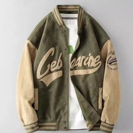 Importé - Cardigan Jacket Pull-Over Rétro Homme Col Montante