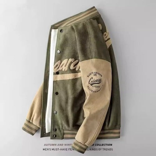 Importé - Cardigan Jacket Pull-Over Rétro Homme Col Montante