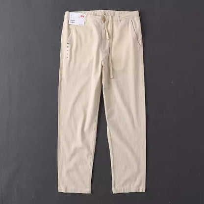Importé - Pantalon Homme Confortable 100% Lin Tendance