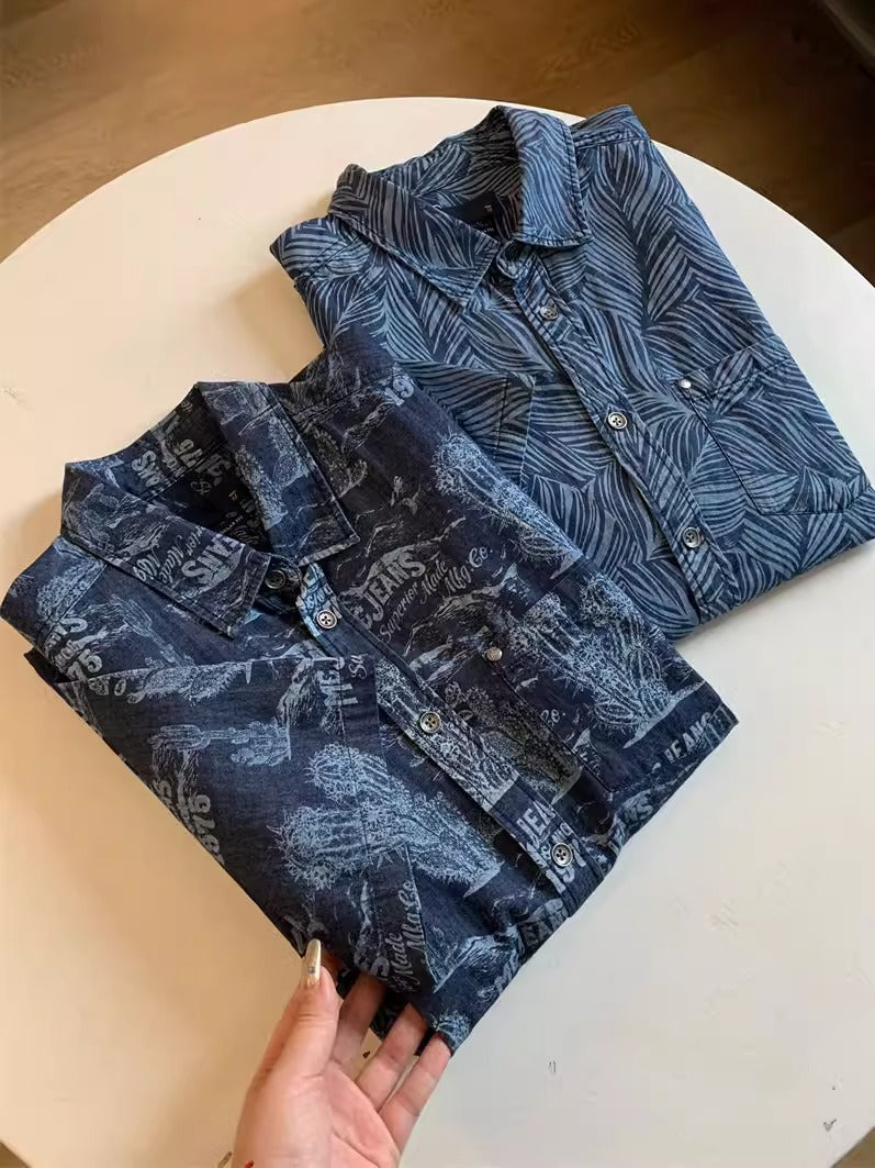 Importé - Chemise Homme 100 % Coton Manches Courtes